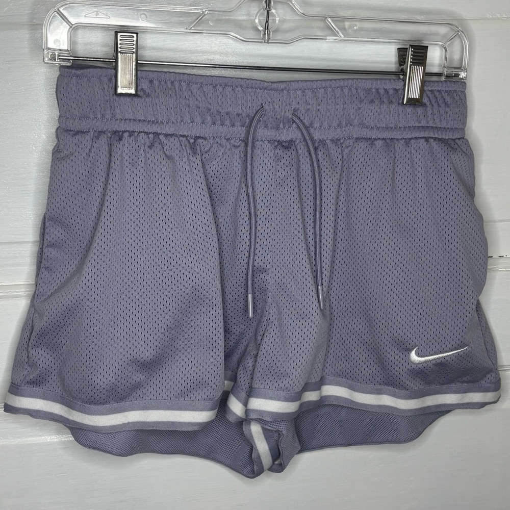 Nike Women's Lilac Mesh Athletic Shorts